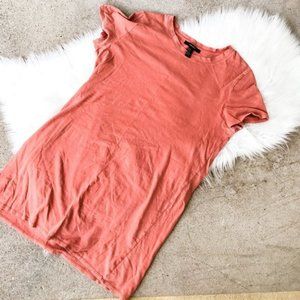 Forever 21 Salmon Tee Shirt Dress